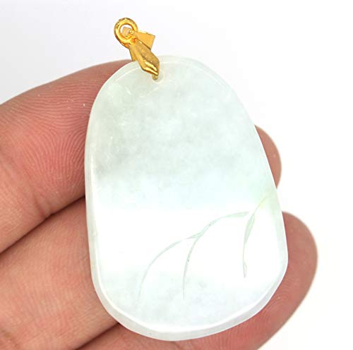 Pendentif en jadéite type A paysage bijou jade véritable - 4