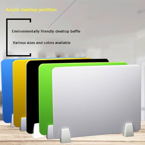 Cloison de bureau acrylique type de protection bleu pour table d'école 30x60cm - 3