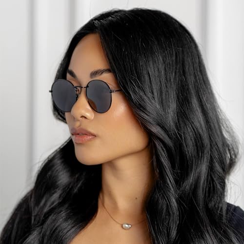 Image of WearMe Pro - Reflective Lens Round Trendy Sunglasses