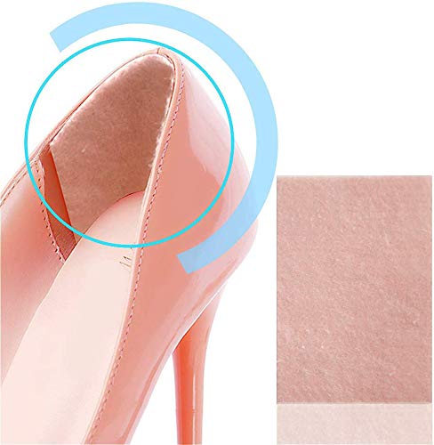 Povihome Moleskin Blister Pads, Heel Cushion, Heel Blister Prevention to Protect Skin from Rubbing Shoes