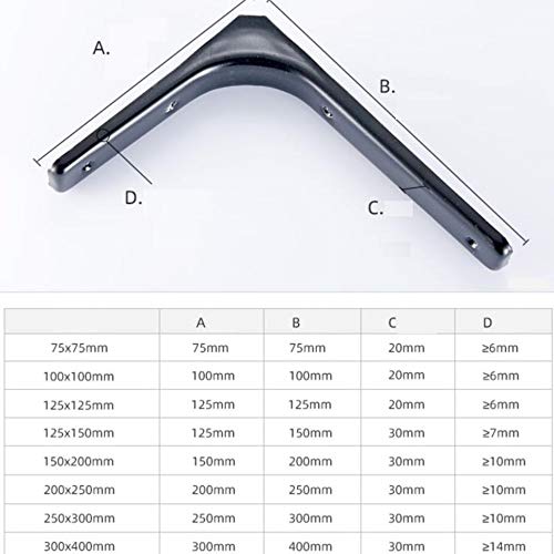 GDHY Staffa per Mensola Tipo L Acciaio Telaio