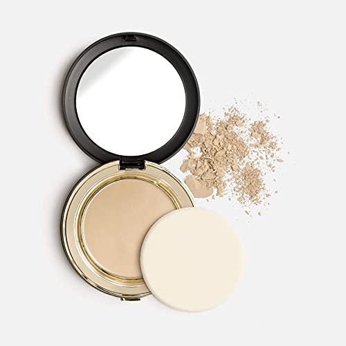 Mirenesse Skin Clone Mineral Powder Foundation SPF15, 4-in-1 Flawless Skin Serum High Coverage Matte Finish Hydrating Silky Powder in Compact, Vegan & Toxin Free, 23 Mocha 0.46oz