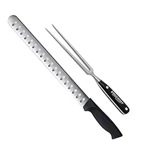2 piece Prodigy 12 inch Slicer and Pro Series Carving Fork Set