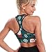 Women Girls Comfy Racerback Sports Bras Stretchy Christmas Party Santa Claus Tree Tank with Pads Moisture Wicking Tops Shirts for Fitness Sports