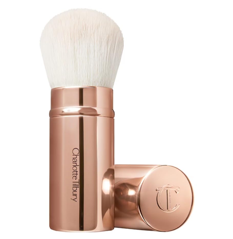 Charlotte Tilbury ORIGINAL | BROCHAS Y PINCELES PARA MAQUILLAJE | by BELLA | (The Airbrush Kabuki Brush - Brocha Kabuki, 1 unidad (Paquete de 1))