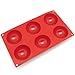 Freshware Cavity Egg Shape Silicone Mold for Soap, Cake, Bread, Cupcake, Cheesecake, Cornbread, Muffin, Brownie, and More