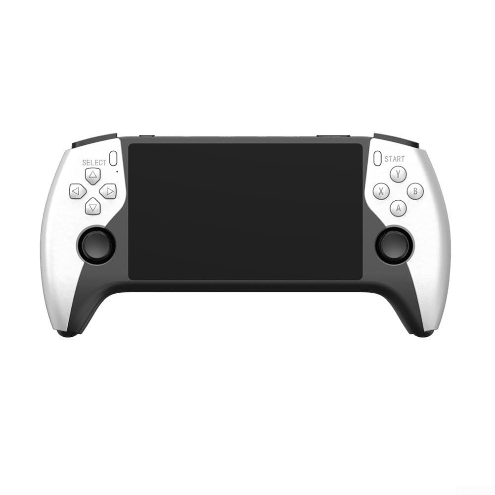 SF3500 Retro Handheld Game Console with 5.5-Inch IPS Display, 14+ Classic Emulators, 20000+ Games, Dual-Core 1.2GHz, 2GB for RAM, TV Output, 64GB TF Card Support, 3000mAh for battery, White(sf3500