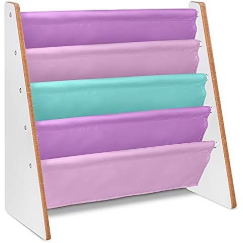 LIVIVO Children's Sling Storage Bookshelf for Easy Access Cover