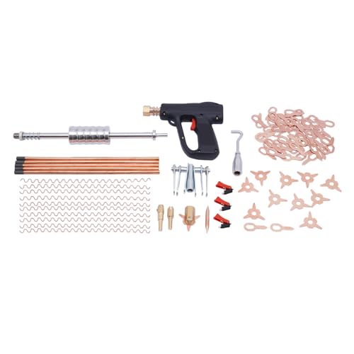 KAHYKLQI 86pcs Dent Puller Welder Kit Car Body Spot Welding Pulling Repair Tool Kit Paintless Dent Spot Repair Remover Removal Tools for Car Auto Body Panel