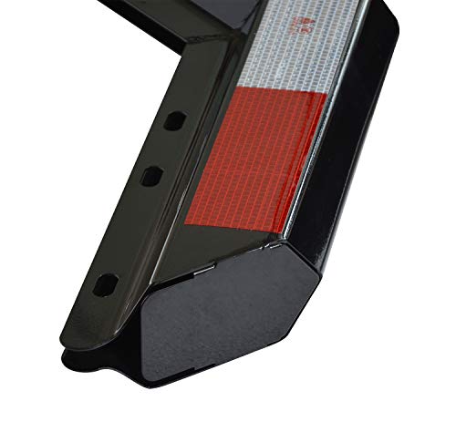 TBOZZ Abgewinkelter Schmutzfänger-Aufhänger mit auffälligem Klebeband, 3,8 cm im Befestigungsbolzenabstand, 76,2 cm Länge