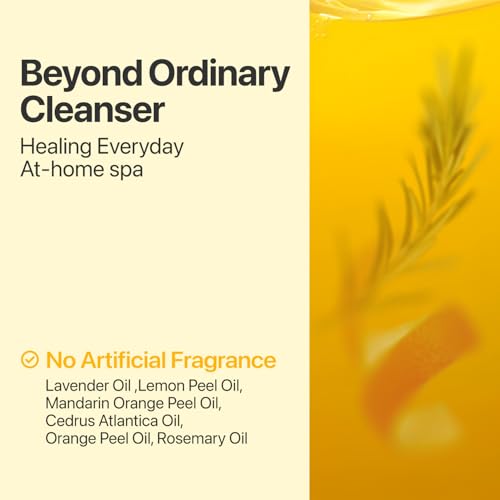 numbuzin No.5 Cleansing Oil, Glutathione & Vitamin C Cleanser for Pores, Sebum & Dark Spots, Rich Oil Texture for Makeup Removal, Radiance Boost & Even-Looking Tone, Helps Soothe Redness 6.76 fl oz