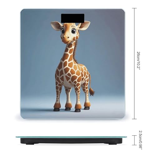Báscula digital para baño Giraffe con vidrio templado miniatura 2