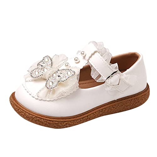 Fashion Spring Summer Children Casual Shoes Girls Leather Shoes Thick Sole Solid Pearl Bowknot Baby Rain Boots