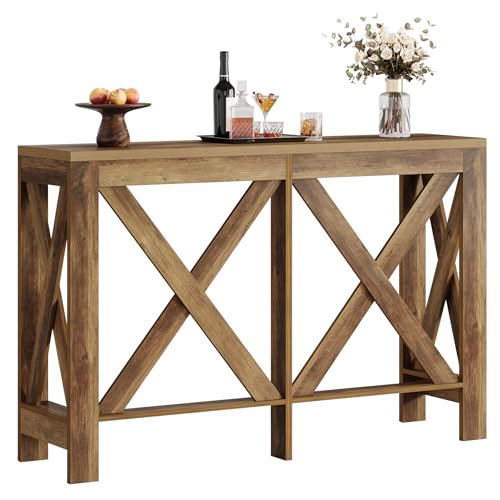 Tribesigns Bar Table, 63-Inch Narrow Counter Height Pub Table, Rectangular High Top Bar Height...