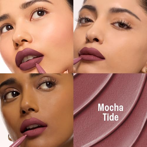 Image of Lakme 9to5 Hya Beach Edit, Lipstick + Liner Duo, Mocha Tide, Infused with Hyaluronic Acid, Vitamin E, Jojoba Oil, Comfortable Matte Finish, SPF Powered, Hydrating Lipstick, 2+0.2 g