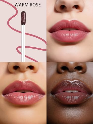 Image of Lip Stain Peel Off, Long Lasting Lip Liner & Stain, Warm Rose