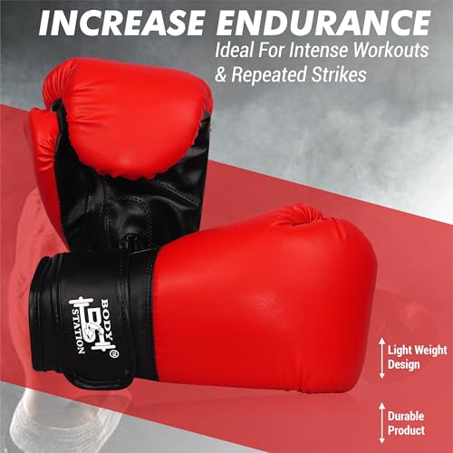 Image of Boxing Gloves - Training Gloves with Hook and Loop Velcro Closure for Long-Lasting Strength and Durability