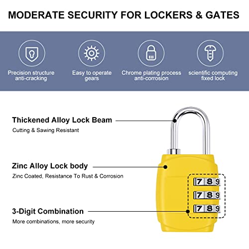 4-Pack-Luggage-Locks-3-Digit-Combination-Padlock-Codes-with-Alloy-Body-for-Suitcase-Travel-Bag-Gym-Shed-Bike-Locks-Black-Silver-Yellow-Purple
