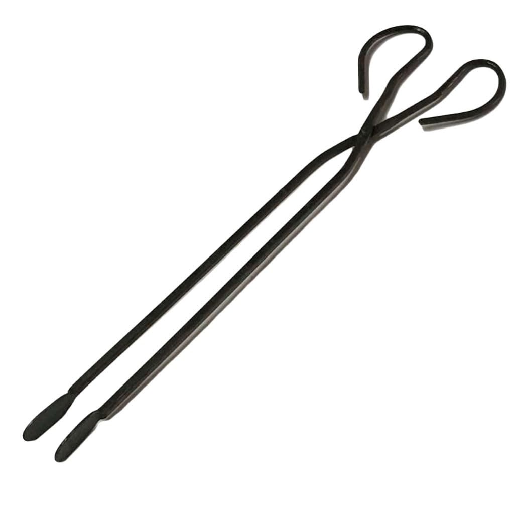 Pinzas for chimenea resistentes for fogatas y barbacoas, diseño de tijera extralarga con agarre cómodo for uso en interiores y exteriores.(46cm/18.1")