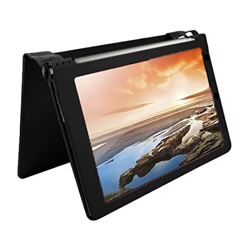 Étui Lenovo Yoga Tablet 10 coque en cuir litchi B8000 protection intégrale
