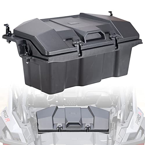 HAKA TOUGH 60 QT Forward Cargo Box for 2022 2023 2024 2025 Polaris RZR PRO R/Pro R 4 Accessories, Rear Water Resistant Storage Bed Box, Replace OEM # 2884235
