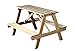 Produktbild SixBros. Kinder Picknicktisch Gartengarnitur Kindersitzgruppe Holz Tisch/Bank Kiefer PTS-186-1/1158