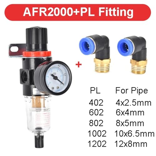 Régulateur de pression AFR-2000 avec filtre à air comprimé pour compresseur