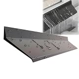 Barra Impermeable For Ventanas, Autoadhesiva, Protector De Lluvia For Puertas, Evita Filtraciones En Marco Y Pared, Tira De Sellado Para Ventana Antipolvo, Burlete Barrera Antilluvia(4.5cmx1M)
