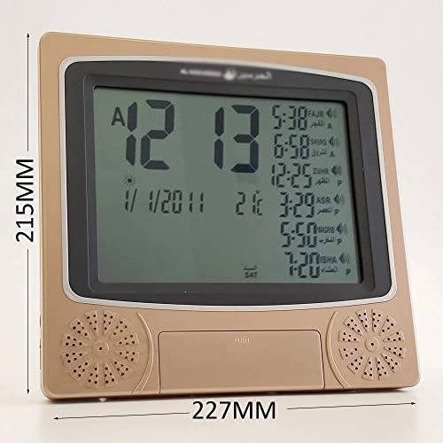 Reloj musulmán para programar el tiempo de oración con indicador de Qiblah 3