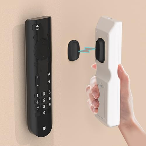 YALiya 2025 Superstark Magnetische Fernbedienung Halterung, 4 Silikon Fernbedienung Halterung Wand, Doppelmagnete Selbstklebend Universal, Aufbewahrung für TV/Ventilator