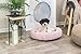 TRIXIE Hundebett Lonni 50 ø cm in rosa – rundes Kuschelbett mit weichem Samtbezug, Hundekorb für kleine Hunde, fest integriertes Kissen, rutschfester Boden - weich & waschbar – 37996