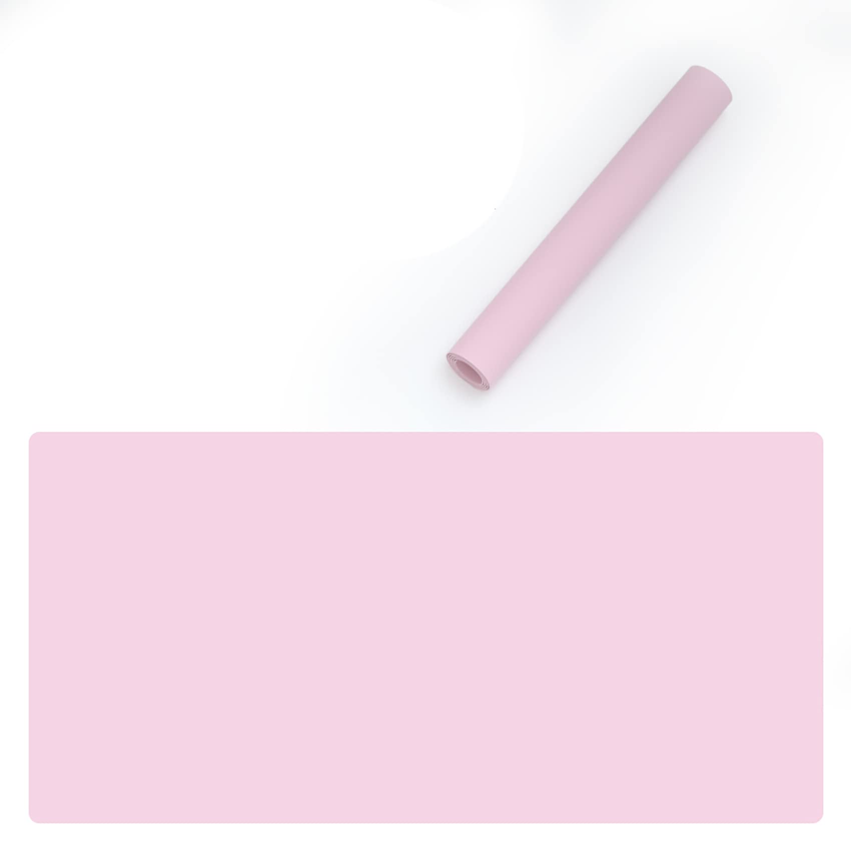 Alfombrilla de ratón grande de piel rosa, impermeable, multifuncional, fácil de limpiar, para laptop, tamaño extendido, 80 x 40 cm, fina, elegante y duradera