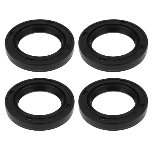 SG Store 4PCS TC Spring Loaded Sealing Lip Oil Seal 17×25×4mm NBR Shaft Lip Seal for Motors Gearboxes Pumps Equipment
