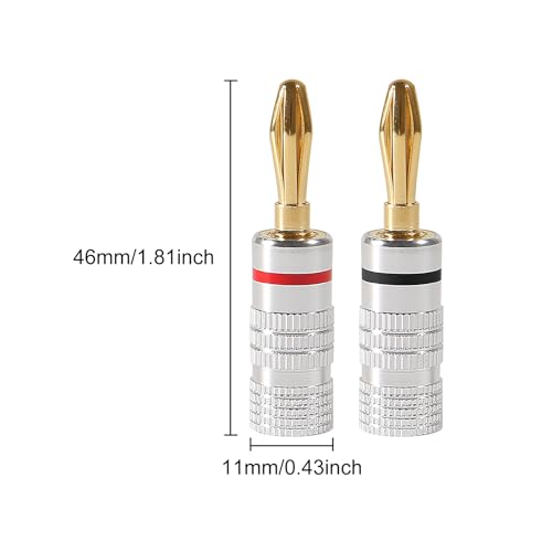 Conector Banana para Altavoz 12 Pzs Oro 24k miniatura 2