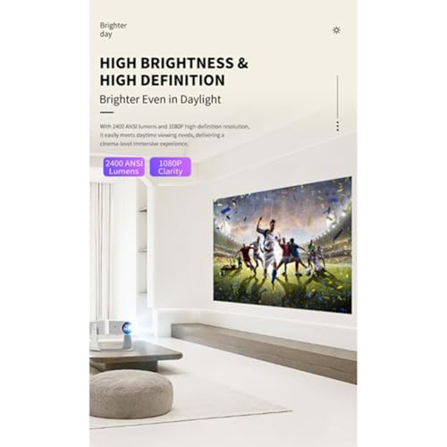 Mini projecteur portable WiFi pour vidéo HD et mirroring Android