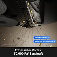 MOVA P70 Pro Ultra Saugroboter mit Wischfunktion, Saugkraft, 12N Bodendruck | 260U/min Wischmotor, Seitenbürste & Mopp flexibel erweiterbar, 100°C PTC JetSpray Dryboard, 1 Std. schnelle Mopp-Trocknung – Ansicht 3