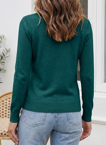 Image of SHEWIN Womens Sweaters 2026 Casual Crewneck Long Sleeve Lightweight Knit Pullover Sweater Tops Fall Clothes