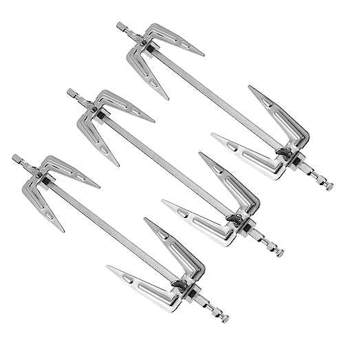 HEMOTON 3Pcs Stainless Steel Bbq Fork Durable Rotating Air Fryer Accessories for Chicken Meat Versatile Barbecue Tools for Grilling Roasting Easy to Use Install
