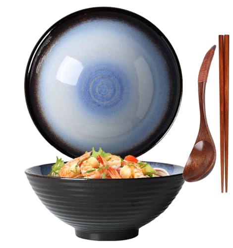 Ramen Schüssel,Ramen Bowl set,Japanische Schüssel Keramik,Ramen Bowl...