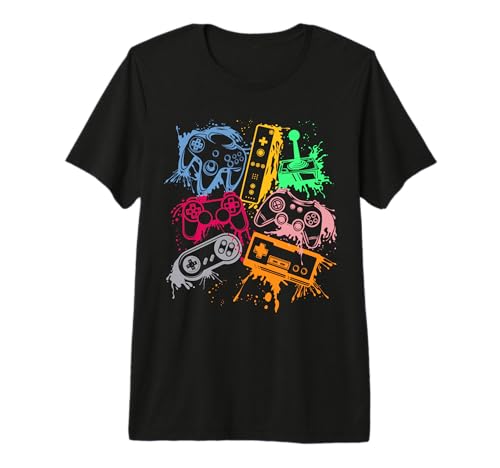 Console de Jeu vidéo rétro années 80 90 Arcade Gamer T-Shirt Haut de Gamme
