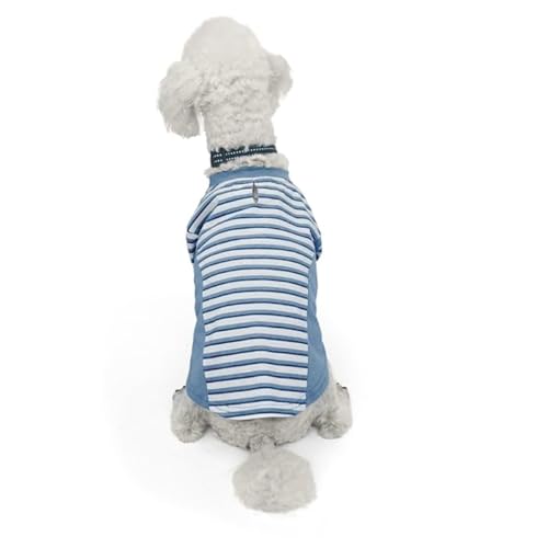 Reddy Blue Stripe Dog Tee, XX-Small