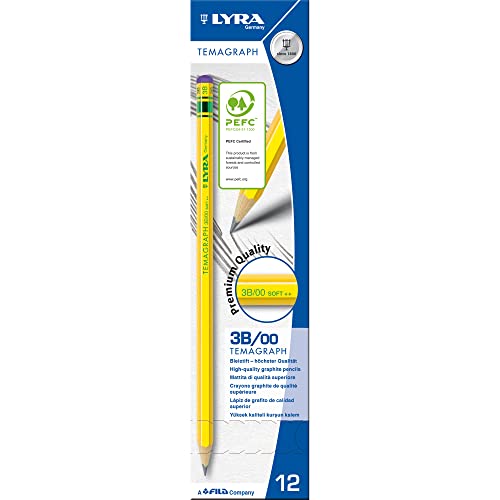 Crayon Lyra Temagraph 3B boîte de 12 pièces pour dessin