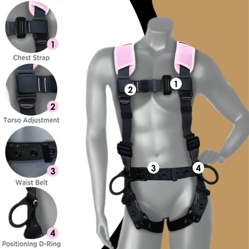 Image of AFP Demon Fall Protection Comfortable Safety Harness (OSHA /ANSI PPE)
