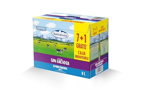 Leche Sin Lactosa Semidesnatada Pack 7+1 Gratis