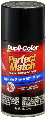 Dupli-Color Black Sand Pearl Automotive Paint, Compatible with Toyota (Color Code EBTY16227), Exact-Match 8 oz Aerosol – Case of 6