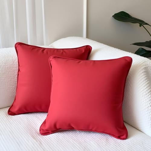Image of SAJAVAT HOME 100% Cotton Cushion Cover | Decorative Cushion Cover for Sofa, Bed, Chair | 16X16 Inches / 45x45 cm | All-Season Soft Pillowcase | Pack of 1 (Arizona Red)