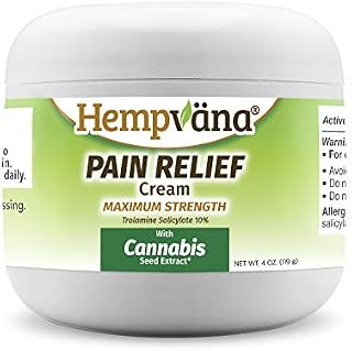 As Seen On TV Hempvana Pain Relief Cream with Cannabis Seed Extract