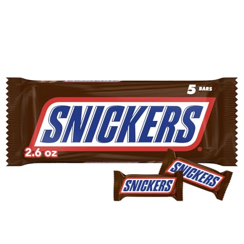 SNICKERS Fun Size Chocolate Candy Bars, 2.6 oz (5 Pack)