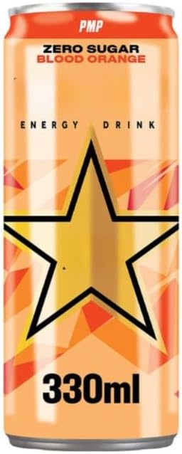 Blood Orange Energy Drink 330ml Pack of 24 Zero Sugar "Deliciousness that brings a smile" For All Occasions''