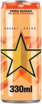Blood Orange Energy Drink 330ml Pack of 12 Zero Sugar "Deliciousness that brings a smile" For All Occasions''